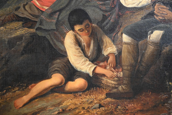 Huile sur Toile, École du XIXe siècle – Milieu XIXe