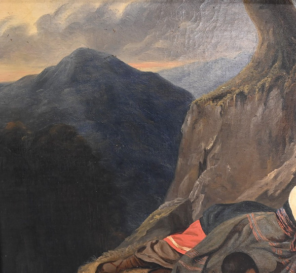 Huile sur Toile, École du XIXe siècle – Milieu XIXe