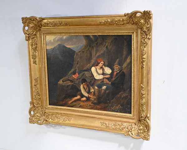Huile sur Toile, École du XIXe siècle – Milieu XIXe