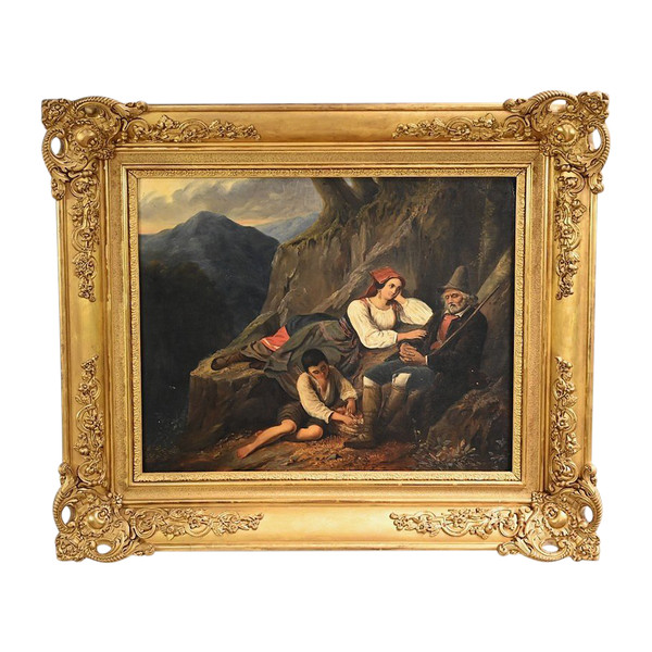 Huile sur Toile, École du XIXe siècle – Milieu XIXe