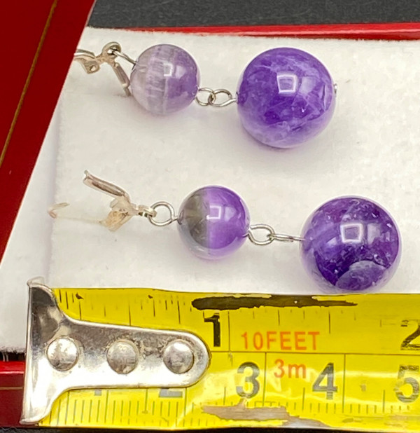 AMETISTA IN ARGENTO MASSICCIO