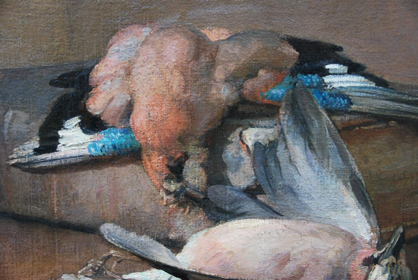 Nature Morte Aux Gibiers à Plumes Signed by Auguste Lepère