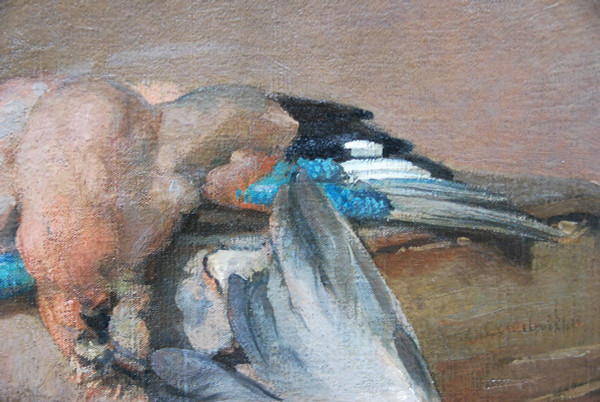 Nature Morte Aux Gibiers à Plumes Signed by Auguste Lepère