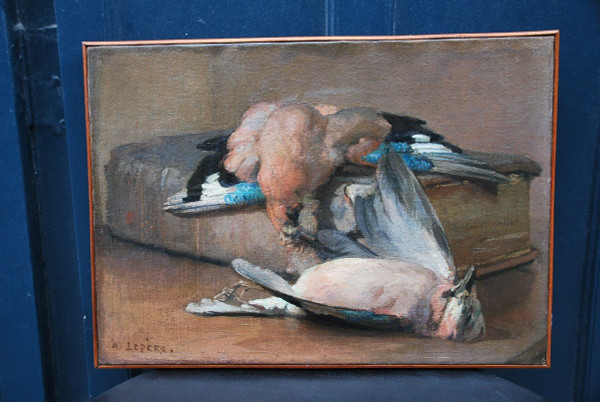 Nature Morte Aux Gibiers à Plumes Signed by Auguste Lepère