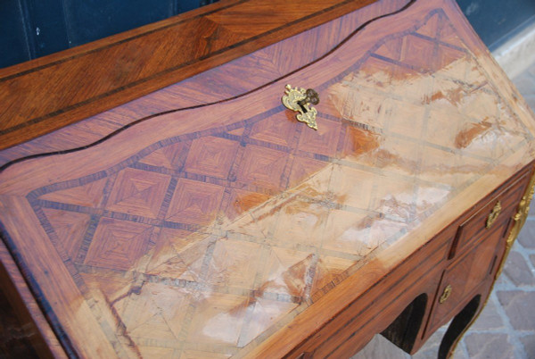 Bureau De Pente à Caissons Attributed to Pierre II Migeon épo Louis XV