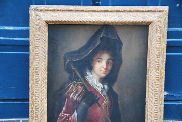 Öl auf Leinwand, junge Frau, Anhängerin von Alexis Grimou