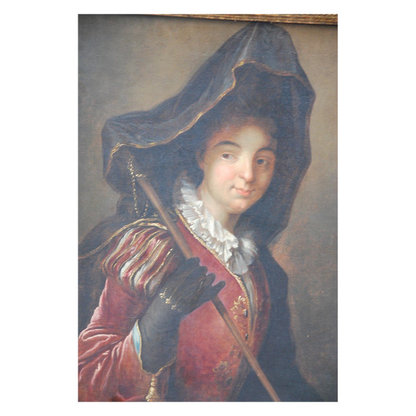 Öl auf Leinwand, junge Frau, Anhängerin von Alexis Grimou