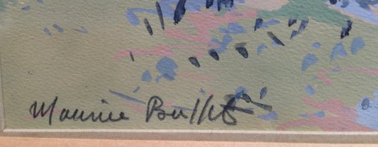 Maurice Buffet (1909-2000) - Sables d'Olonne - Guazzo autografato
