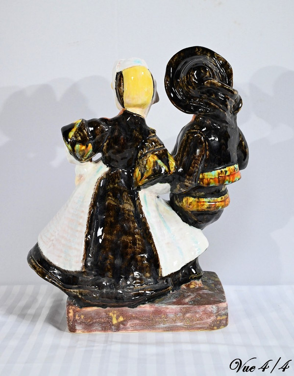 Steingutskulptur, signiert Bel Delcourt, HB-Henriot – 1960