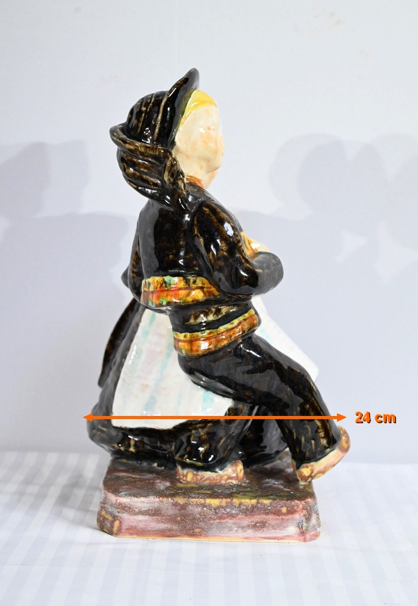 Steingutskulptur, signiert Bel Delcourt, HB-Henriot – 1960
