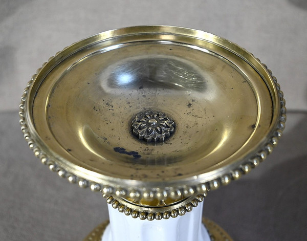 Lampe à Pétrole en Céramique, époque Napoléon III – Milieu XIXe