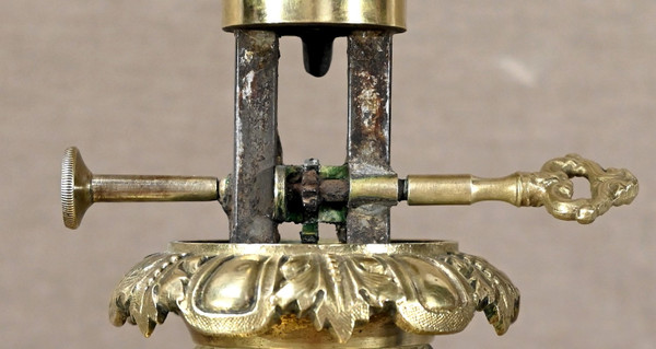 Lampe à Pétrole en Céramique, époque Napoléon III – Milieu XIXe