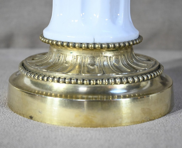 Lampe à Pétrole en Céramique, époque Napoléon III – Milieu XIXe