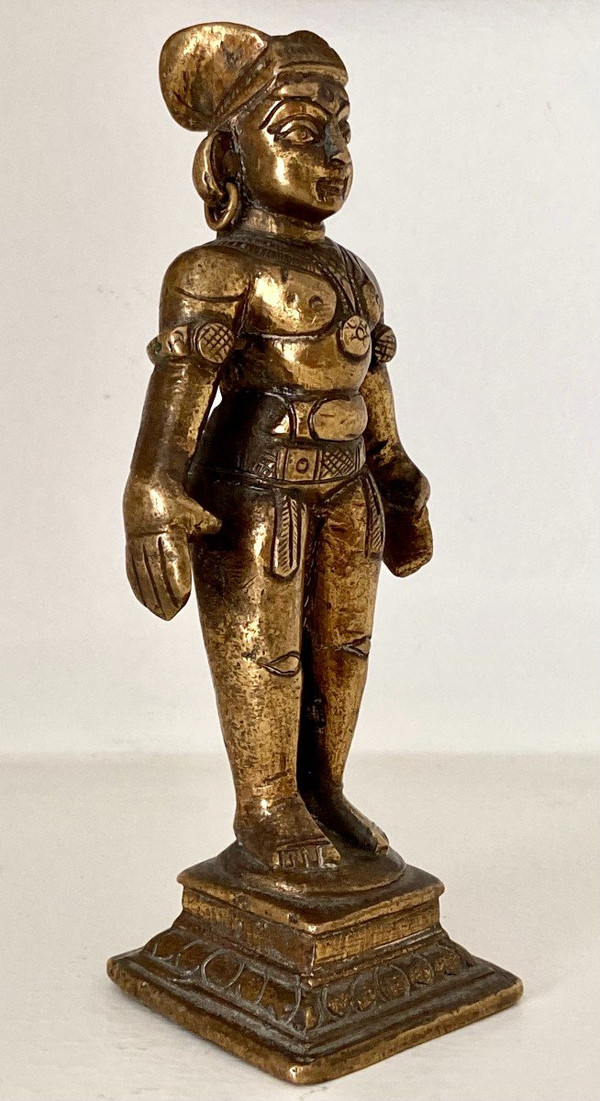 India, anni '20/'30, Statuetta in Bronzo della Bambola della Fertilità Marapachi.