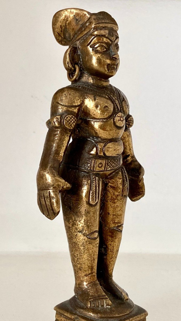 India, anni '20/'30, Statuetta in Bronzo della Bambola della Fertilità Marapachi.