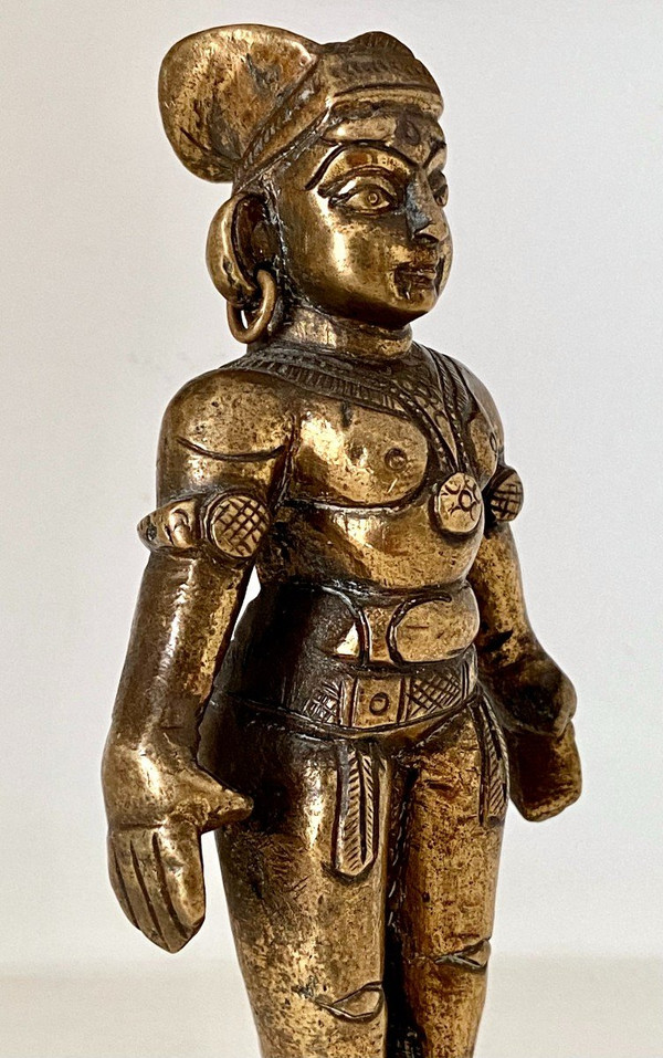 India, anni '20/'30, Statuetta in Bronzo della Bambola della Fertilità Marapachi.