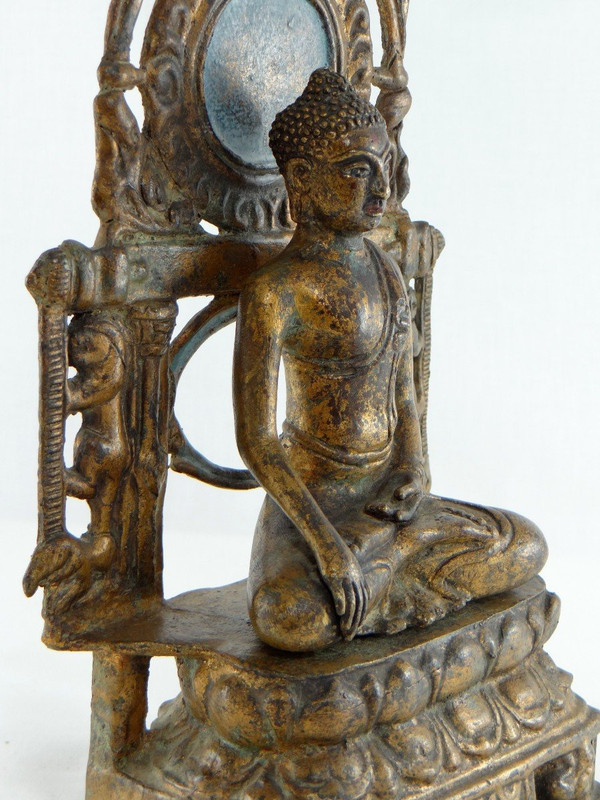 Burma, Beginning Of The 20th Century, Votive Altar Of Buddha In Bronze.