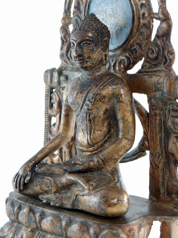 Burma, Beginning Of The 20th Century, Votive Altar Of Buddha In Bronze.
