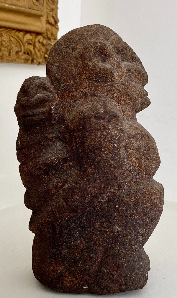 Mali, Popolo Dogon, Maternità Scultura in pietra.