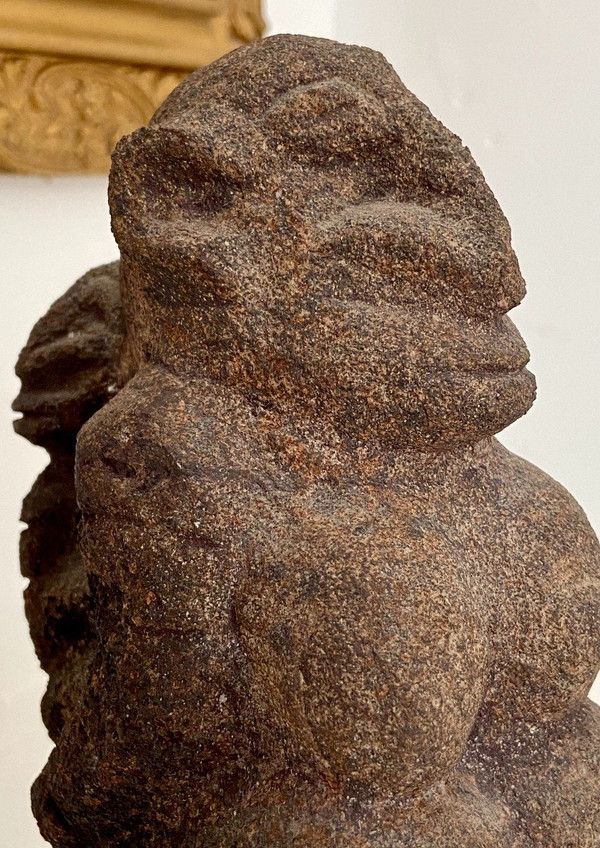 Mali, Popolo Dogon, Maternità Scultura in pietra.