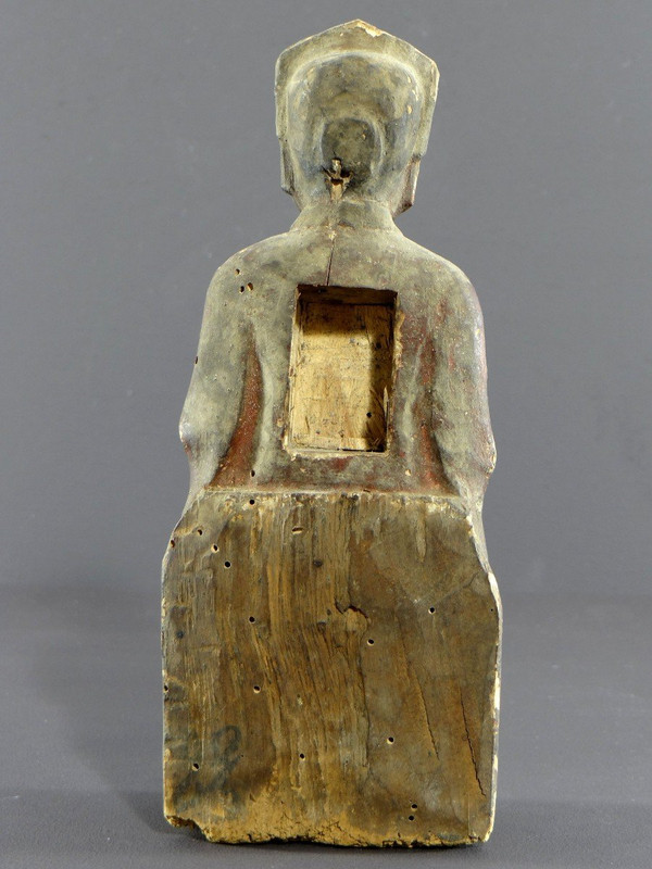 China, späte Ming-Dynastie, frühe Qing-Dynastie, taoistische Statue „Richter der Unterwelt“.