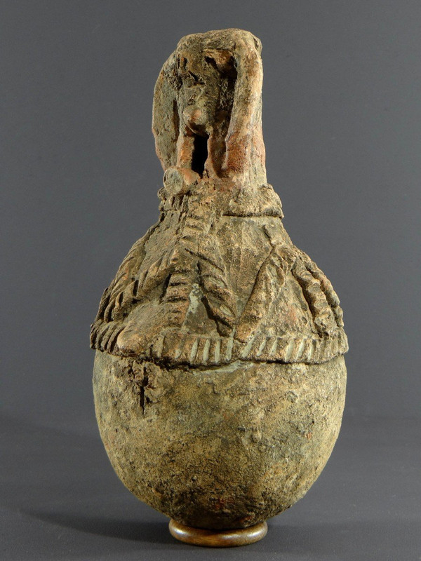 Nigéria, Peuple Cham-Mwana, XIXème Siècle, Récipient Anthropomorphe Kwandalha.