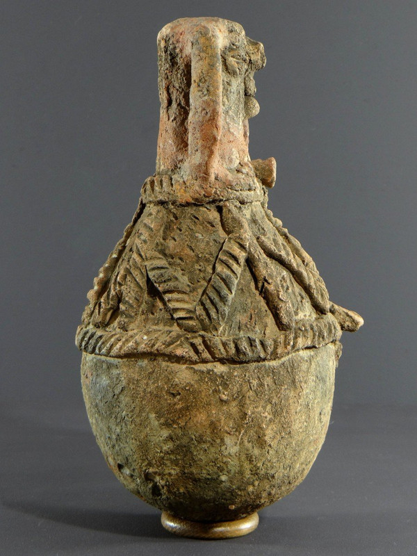 Nigéria, Peuple Cham-Mwana, XIXème Siècle, Récipient Anthropomorphe Kwandalha.