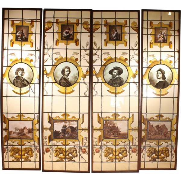 Vitraux De Peintre De La Renaissance Flamande