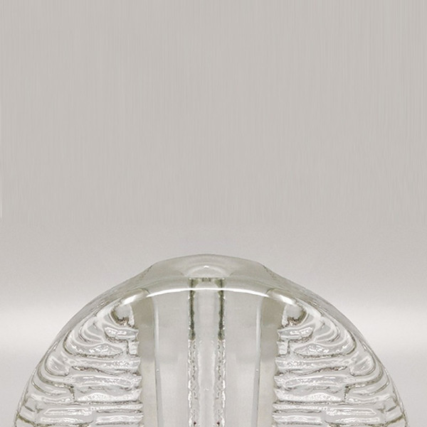 1970 Magnifique vase Walther Glass Bullseye par Heiner Düsterhaus. Fabriqué en Allemagne