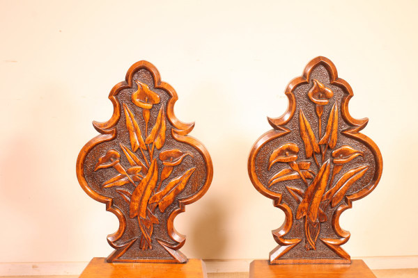 pair of chairs called "Hall chair" art deco early 20th century