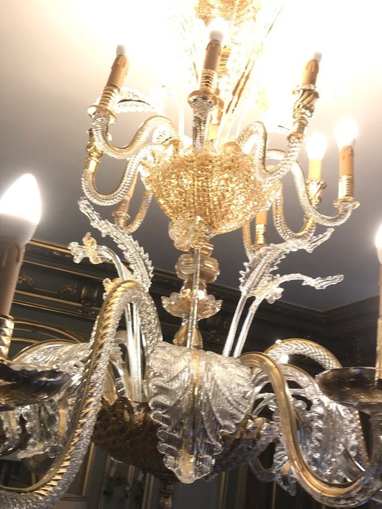 Lustre Verre Murano Et Baccarat