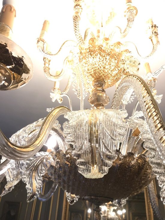 Lustre Verre Murano Et Baccarat