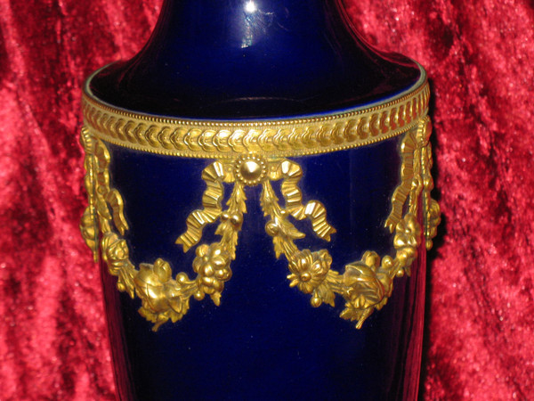 Sèvres vase signed by Paul Milet Louis XVI style