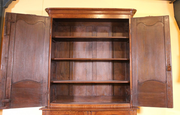 Buffet Zweikorps Louis XV. In Eiche, 18. Jahrhundert, Frankreich