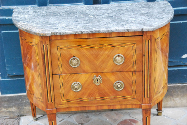 Commode Demi Lune époque Louis XVI