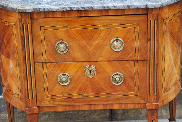 Commode Demi Lune époque Louis XVI