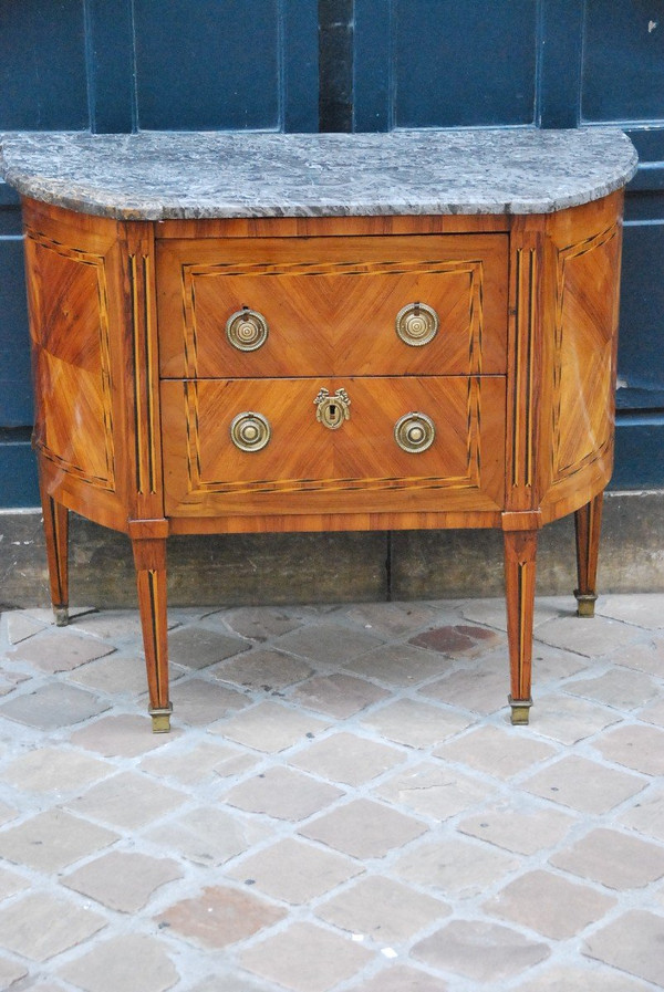 Commode Demi Lune époque Louis XVI