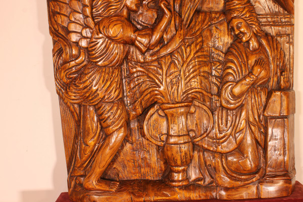 Retable Représentant l'Annonciation- Nord Du Portugal - circa 1600