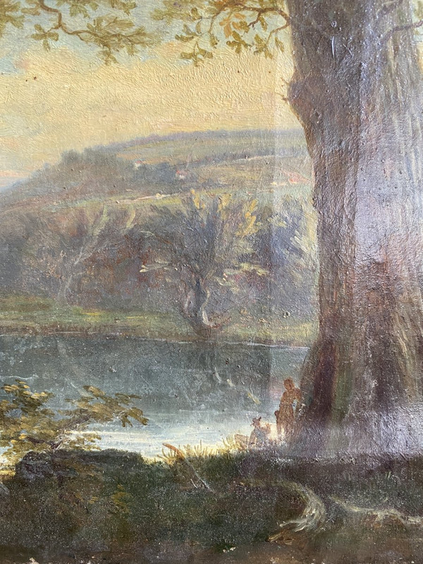 Jolie Ecole De Barbizon, 1879 - Signé.