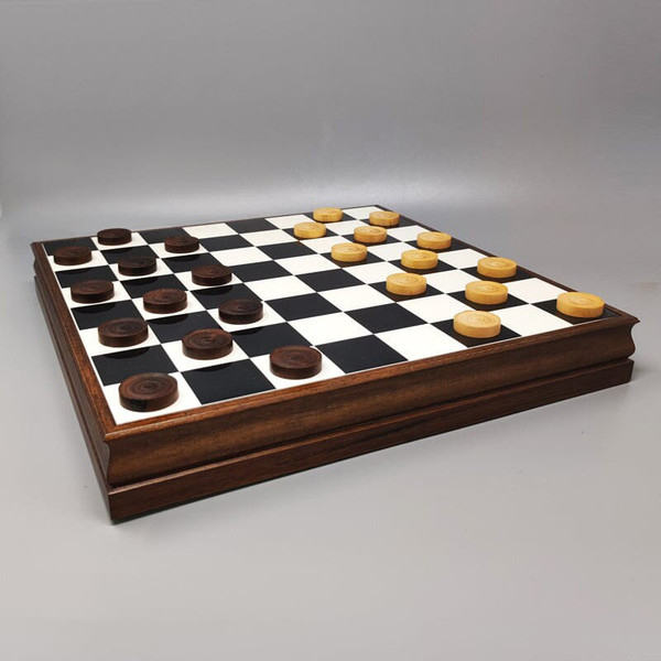 1970 Magnifique échiquier -  Ensemble de jeu -  de Piero Fornasetti. Fabriqué en Italie
