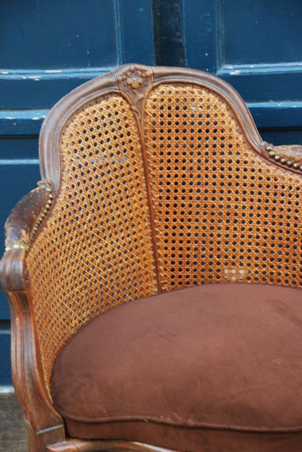 Fauteuil De Bureau Canné époque Louis XV  estampillé