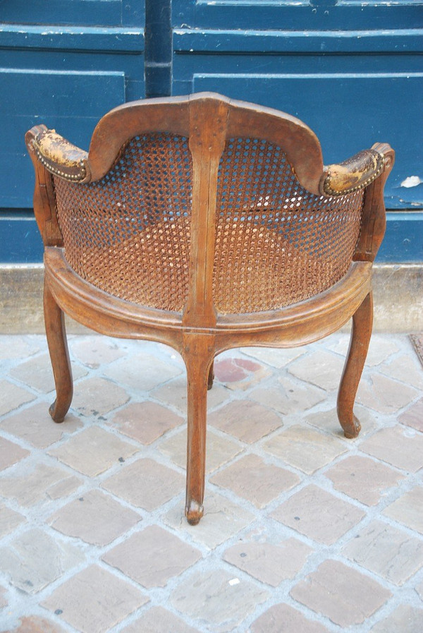 Fauteuil De Bureau Canné époque Louis XV  estampillé