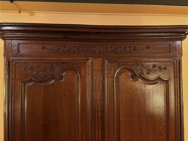Armoire Louis XV normande En Chêne -18° Siècle
