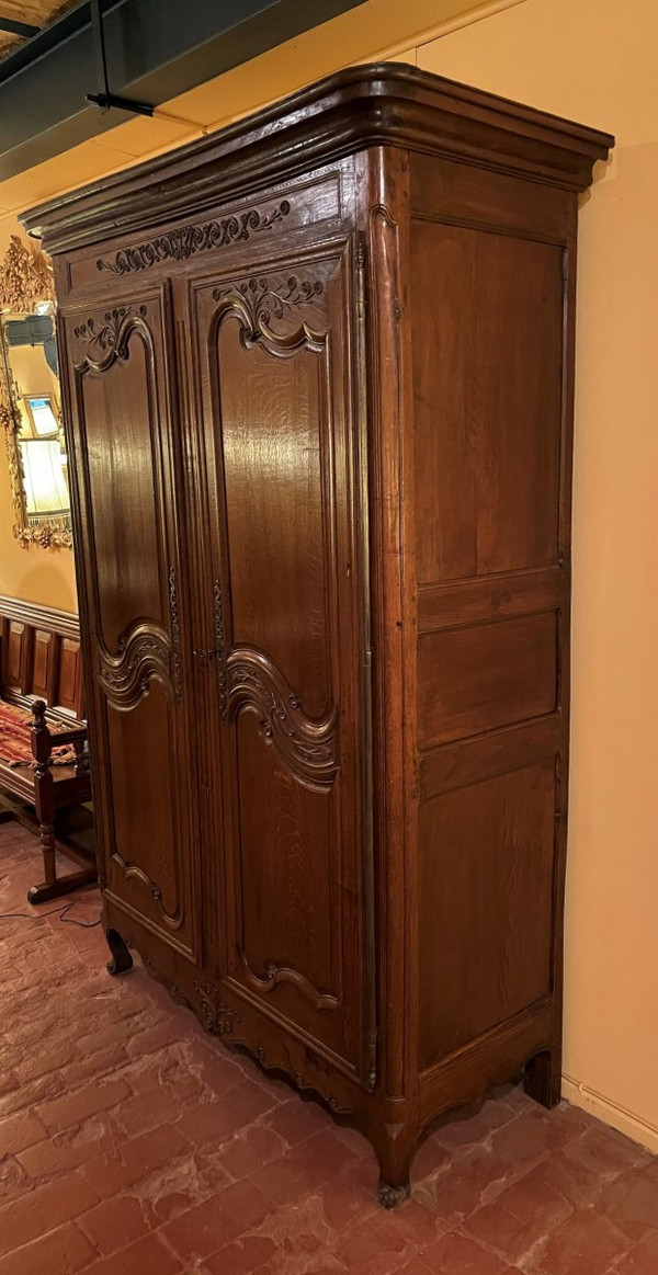Armoire Louis XV normande En Chêne -18° Siècle