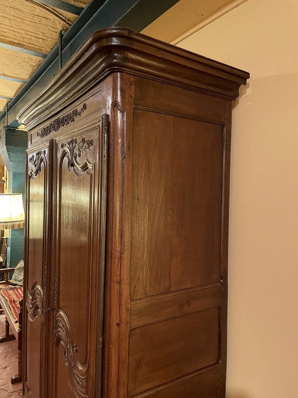 Armoire Louis XV normande En Chêne -18° Siècle