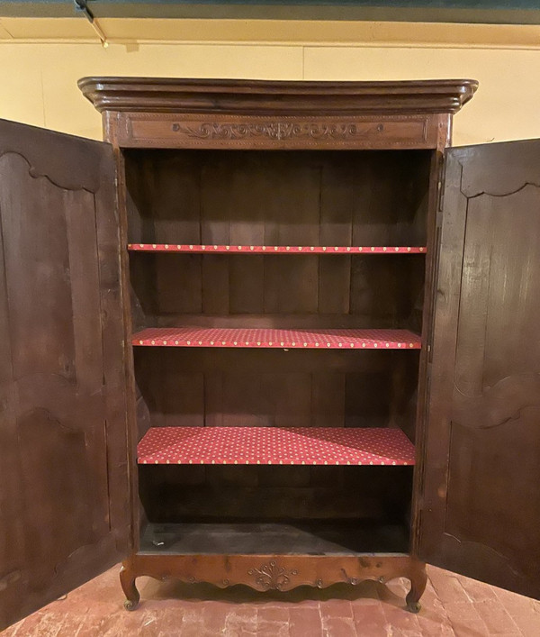 Armoire Louis XV normande En Chêne -18° Siècle