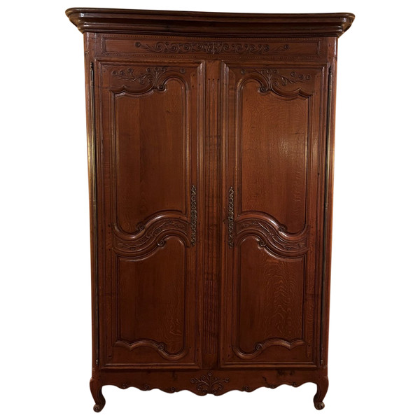 Armoire Louis XV normande En Chêne -18° Siècle