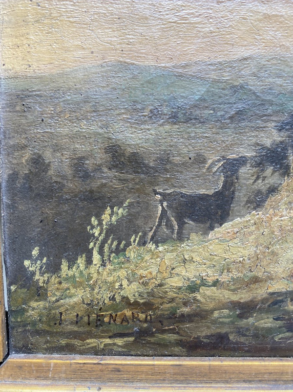 Ecole Française Du 19ème J. Lienard - Scène Pastorale