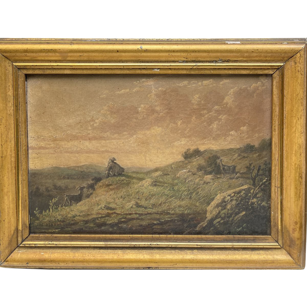 Ecole Française Du 19ème J. Lienard - Scène Pastorale