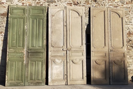 Qty 3 Large Double Antique Doors For Large Volumes Prestigious Woodwork Door